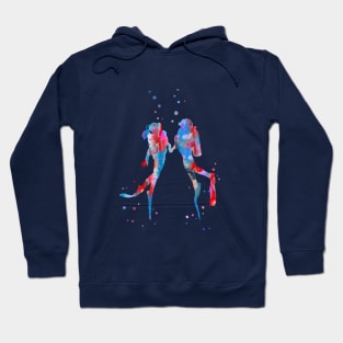 Scuba divers, scuba couple Hoodie